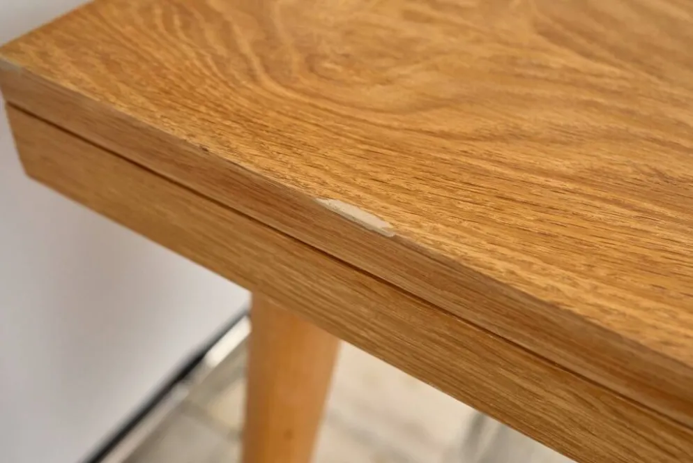 Table à manger extensible en chêne par Jitona, années 1960, Tchécoslovaquie