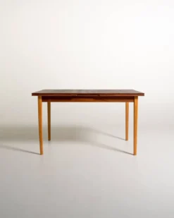 Table à manger extensible en chêne, Scandinavie, années 1960