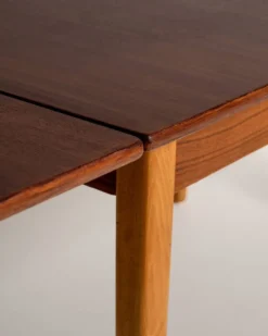 Table à manger extensible en chêne, Scandinavie, années 1960
