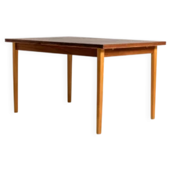 Table à manger extensible en chêne, Scandinavie, années 1960