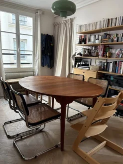 Table à manger extensible en merisier, Søren Nissen & Ebbe Gehl, Danem