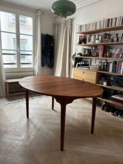 Table à manger extensible en merisier, Søren Nissen & Ebbe Gehl, Danem