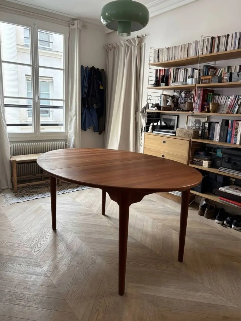 Table à manger extensible en merisier, Søren Nissen & Ebbe Gehl, Danem