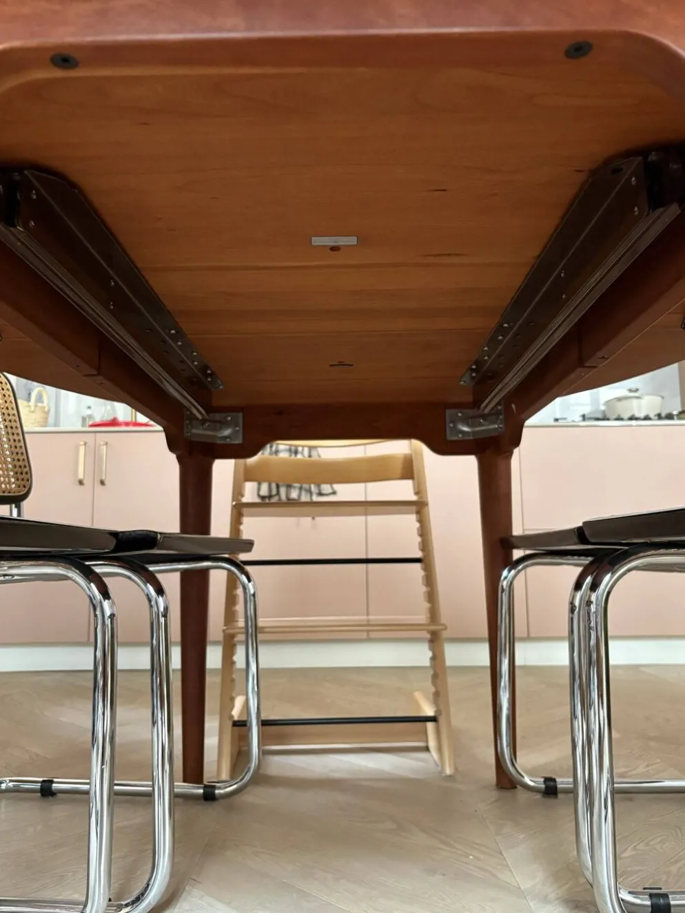 Table à manger extensible en merisier, Søren Nissen & Ebbe Gehl, Danem