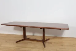 Table à manger extensible en palissandre de style mid-century moderne, Danemark, années 1960.
