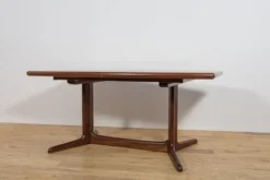 Table à manger extensible en palissandre de style mid-century moderne, Danemark, années 1960.