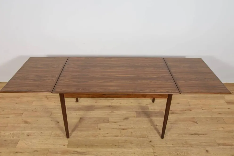 Table à manger extensible en palissandre du milieu du siècle, Danemark, années 1960