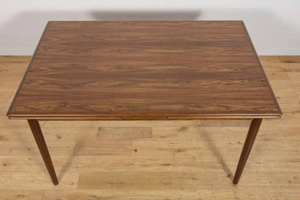 Table à manger extensible en palissandre du milieu du siècle, Danemark, années 1960