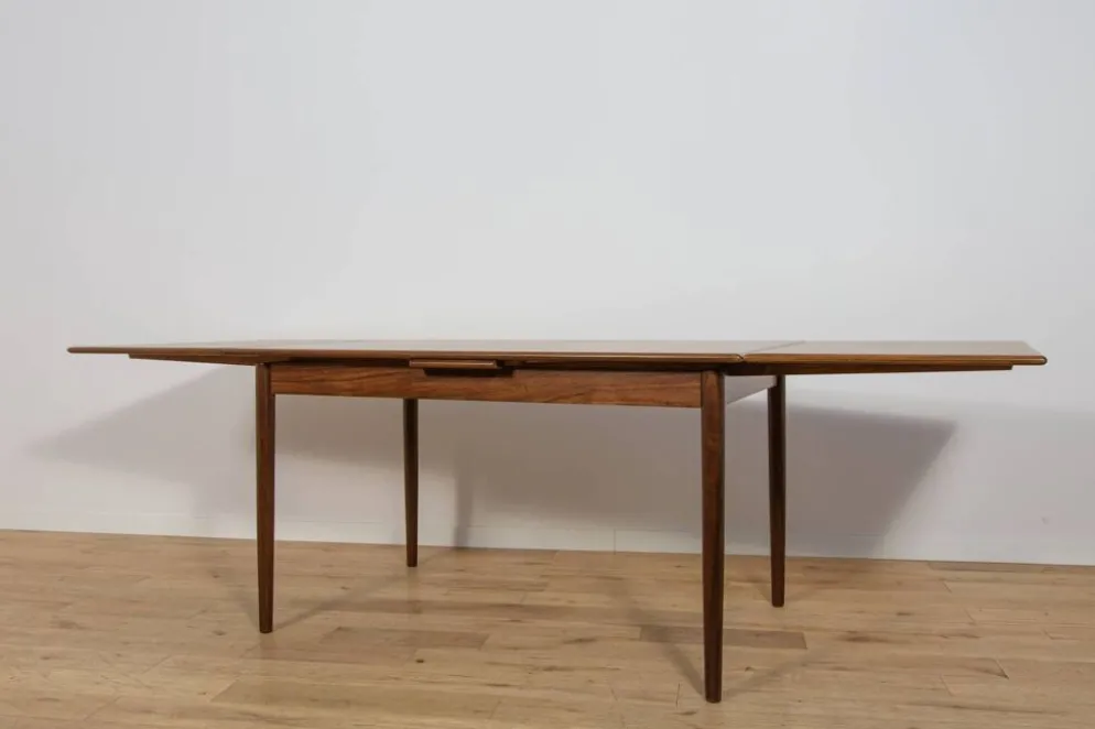 Table à manger extensible en palissandre du milieu du siècle, Danemark, années 1960