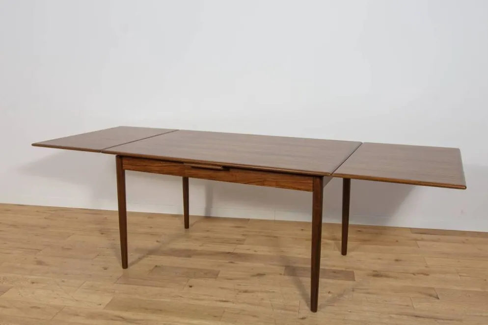 Table à manger extensible en palissandre du milieu du siècle, Danemark, années 1960