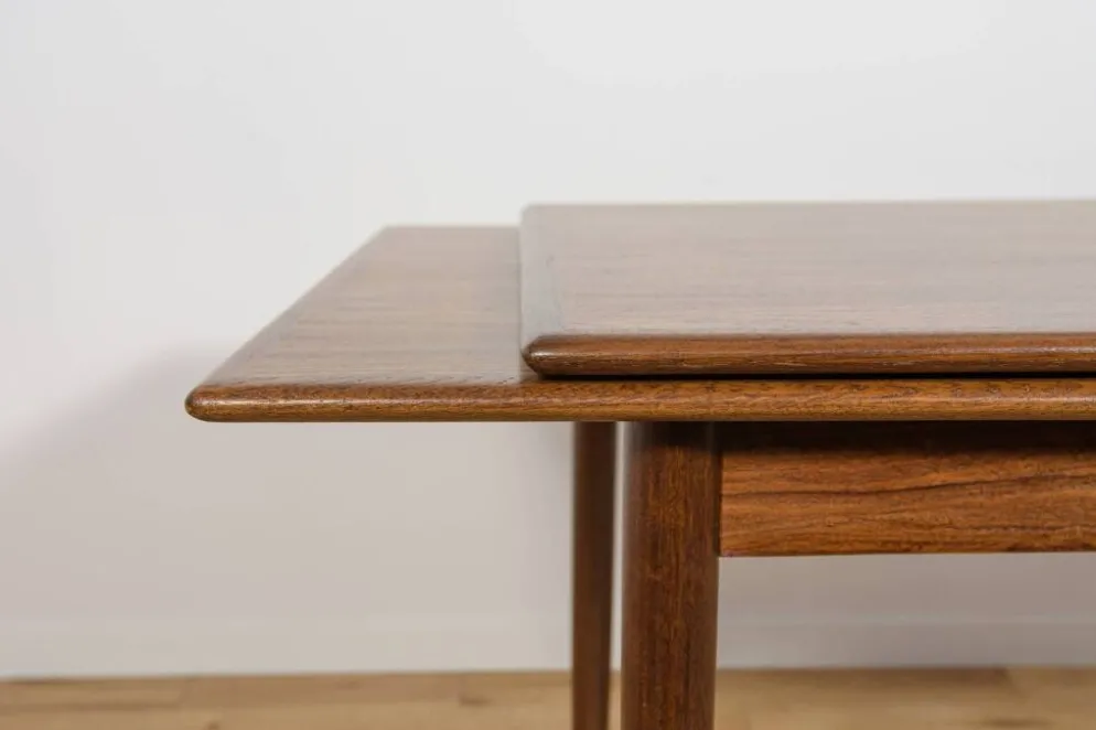 Table à manger extensible en palissandre du milieu du siècle, Danemark, années 1960