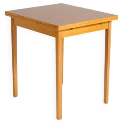 Table à manger extensible en stratifié et hêtre, Suède, années 1950-60.