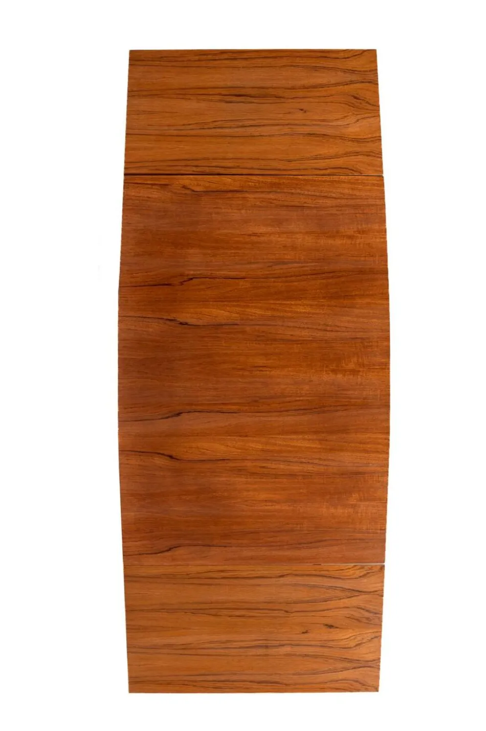 Table à manger extensible en teck et hêtre scandinave, années 1950-60.