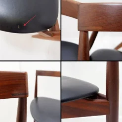 Table à manger extensible en teck et 6 chaises par Hans Olsen pour Frem Røjle, années 1950