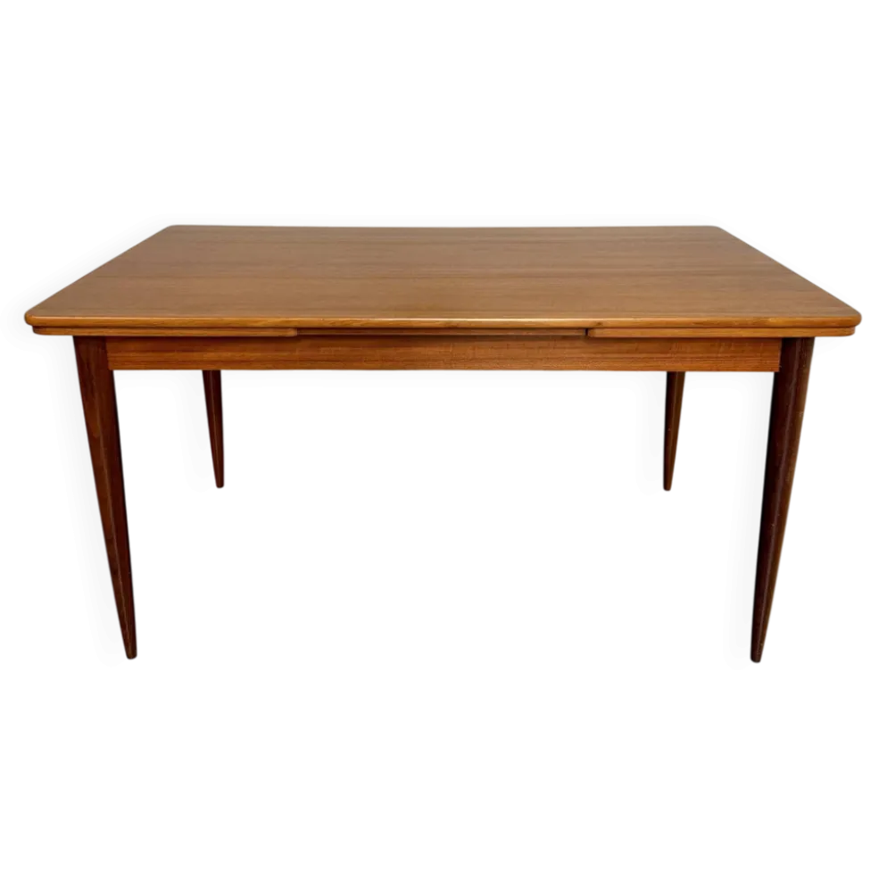 Table à manger extensible en teck design scandinave des années 1960