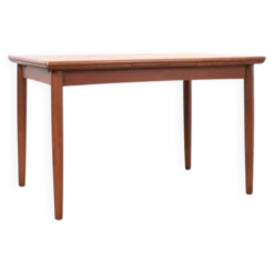 Table à manger extensible en teck danois des années 1960.