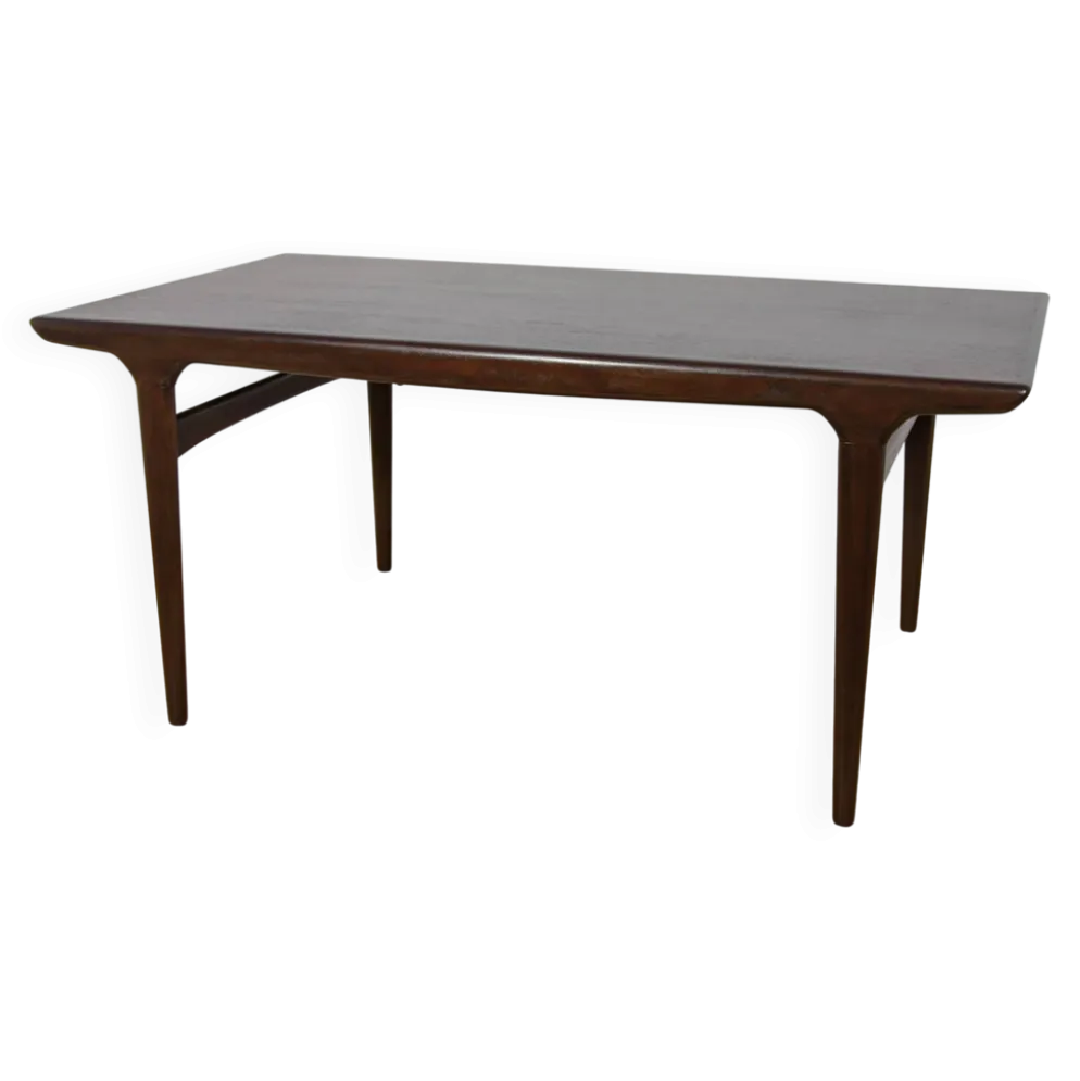 Table à manger extensible en teck de style mid-century conçue par Johannes Andersen pour Uldum Møbelfabrik, Danemark, années 1960.