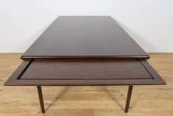 Table à manger extensible en teck de style mid-century conçue par Johannes Andersen pour Uldum Møbelfabrik, Danemark, années 1960.