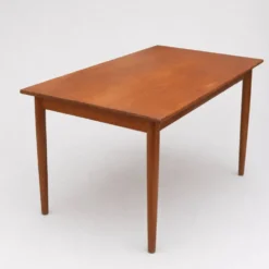 Table à manger extensible en teck, années 1960