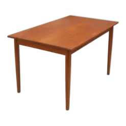 Table à manger extensible en teck, années 1960