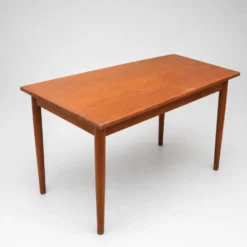 Table à manger extensible en teck, années 1960