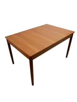 Table à manger extensible en teck, années 1960, Danemark