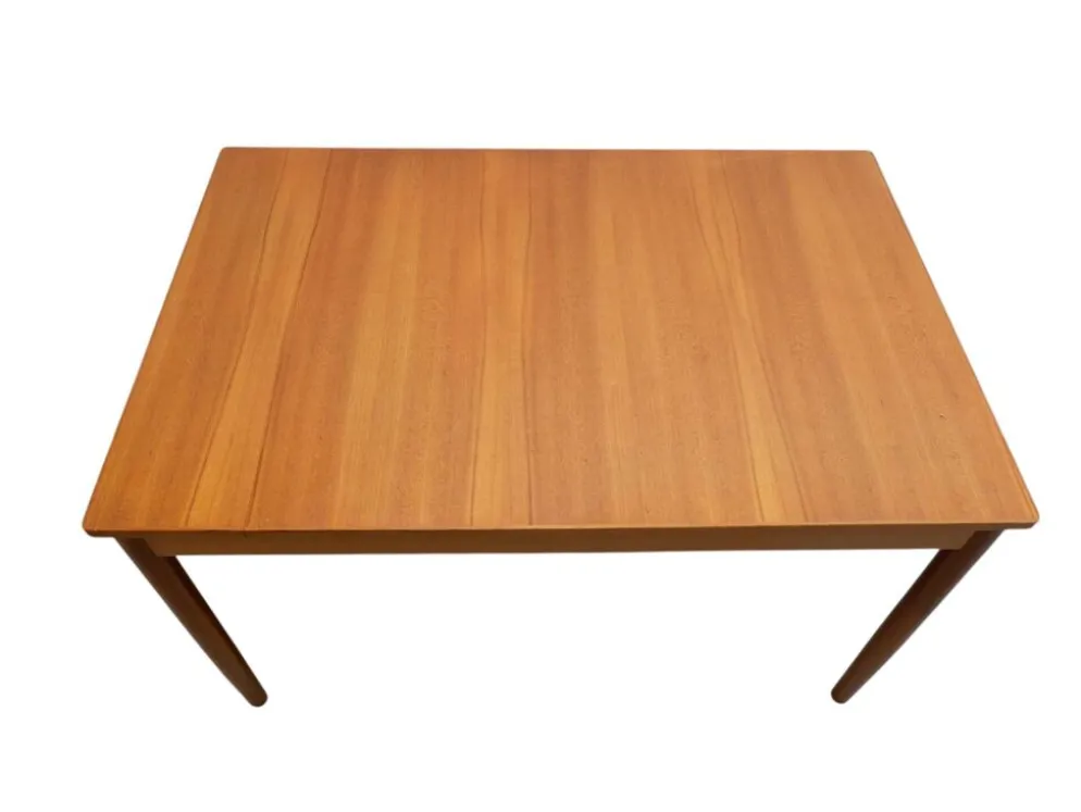 Table à manger extensible en teck, années 1960, Danemark