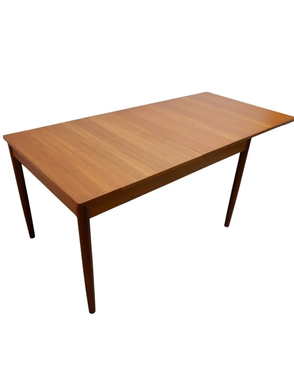 Table à manger extensible en teck, années 1960, Danemark