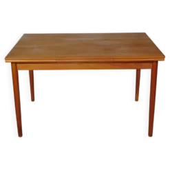 Table à manger extensible en teck des années 1960.
