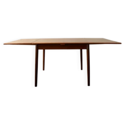 Table à manger extensible en teck moderne danois modèle 24 par Ansager Møbler années 1960.