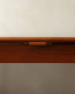 Table à manger extensible en teck moderne danois modèle 24 par Ansager Møbler années 1960.