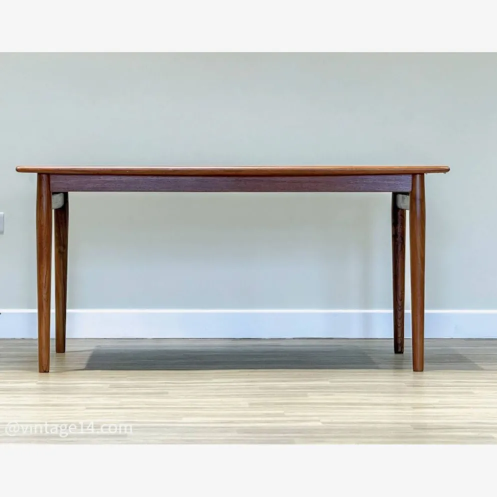 Table à manger extensible en teck danois des années 50 (Johannes Andersen)