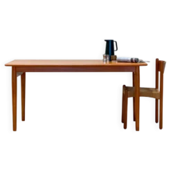 Table à manger extensible en teck danois des années 50 (Johannes Andersen)