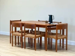 Table à manger extensible en teck danois des années 50 (Johannes Andersen)
