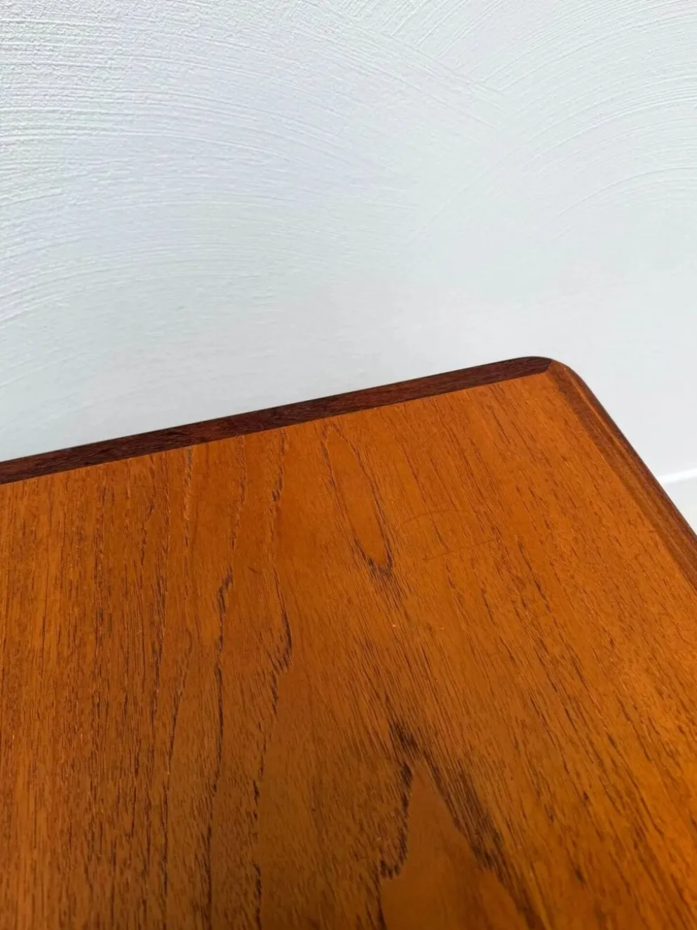 Table à manger extensible en teck danois vintage des années 1960.