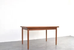 Table à manger extensible en teck danois des années 50 de Rogenstrup Möbelfabrik