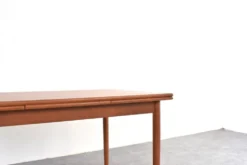 Table à manger extensible en teck danois des années 50 de Rogenstrup Möbelfabrik