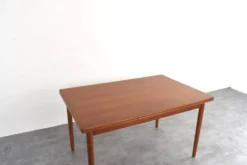Table à manger extensible en teck danois des années 50 de Rogenstrup Möbelfabrik