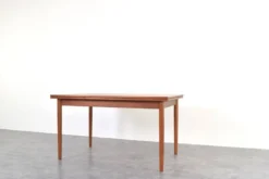 Table à manger extensible en teck danois des années 50 de Rogenstrup Möbelfabrik