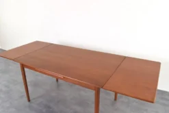 Table à manger extensible en teck danois des années 50 de Rogenstrup Möbelfabrik