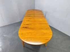 Table à manger extensible en teck danois des années 1960
