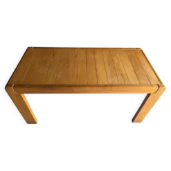 Table à manger extensible Maison Regain en bois d'orme massif