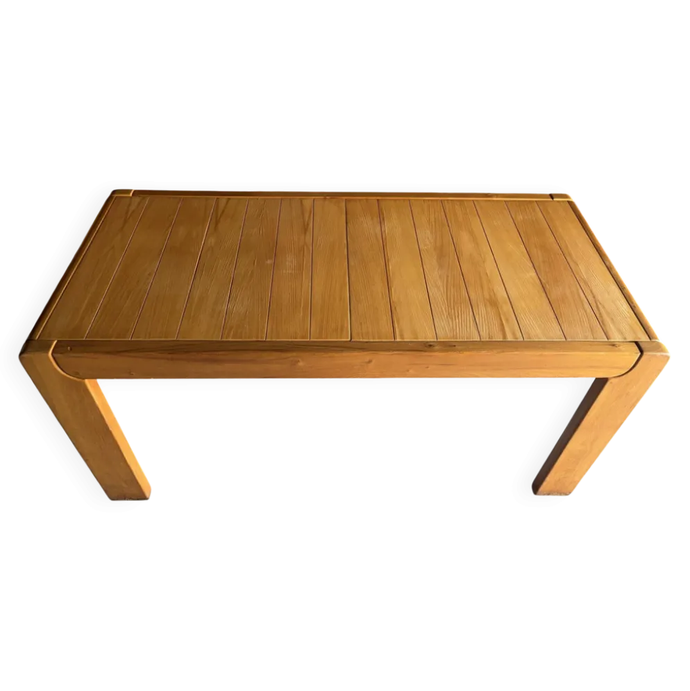 Table à manger extensible Maison Regain en bois d'orme massif