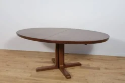 Table à manger extensible ovale en palissandre du milieu du siècle par Skovby, Danemark, années 1960.