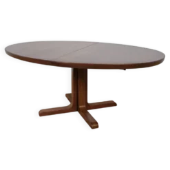 Table à manger extensible ovale en palissandre du milieu du siècle par Skovby, Danemark, années 1960.