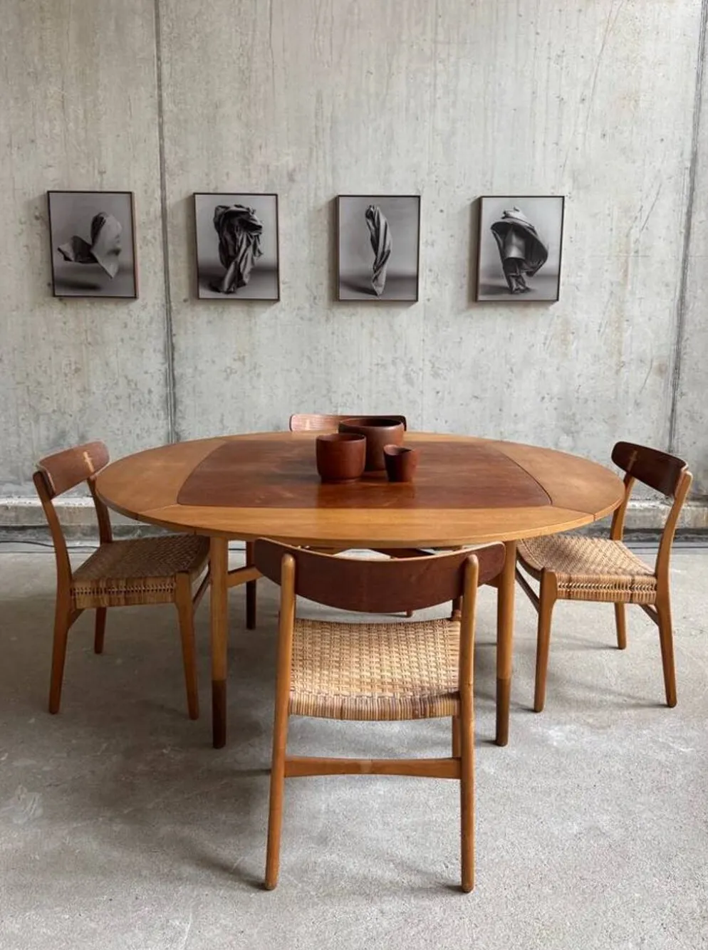 Table à manger extensible par Kurt Østervig et Carl Madsen pour P Jeppesen møbel