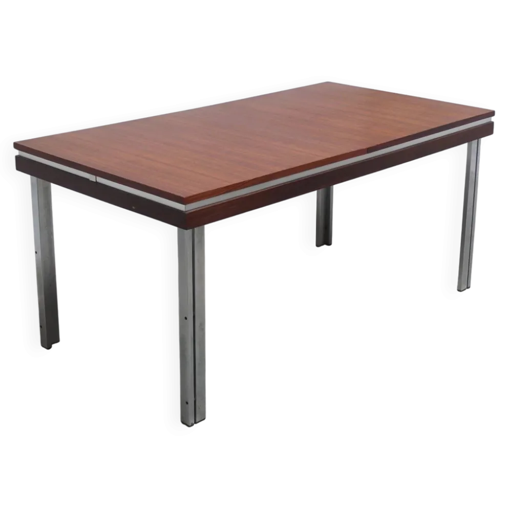 Table à manger extensible par Roger De Winter pour E.M.Y., années 1960.