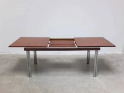 Table à manger extensible par Roger De Winter pour E.M.Y., années 1960.