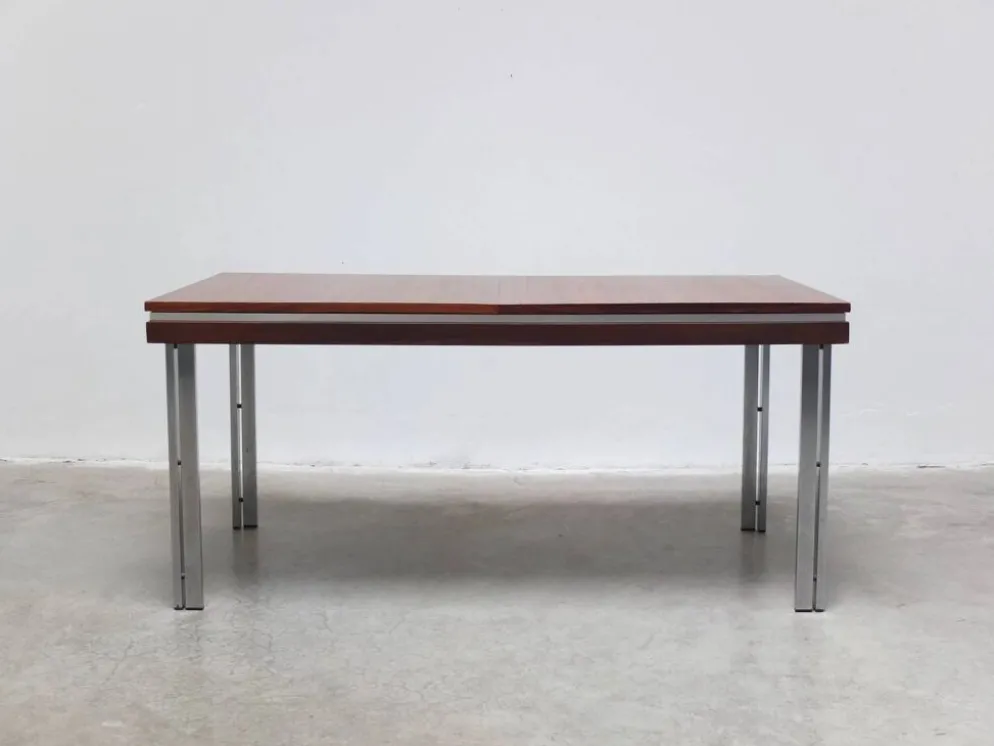 Table à manger extensible par Roger De Winter pour E.M.Y., années 1960.