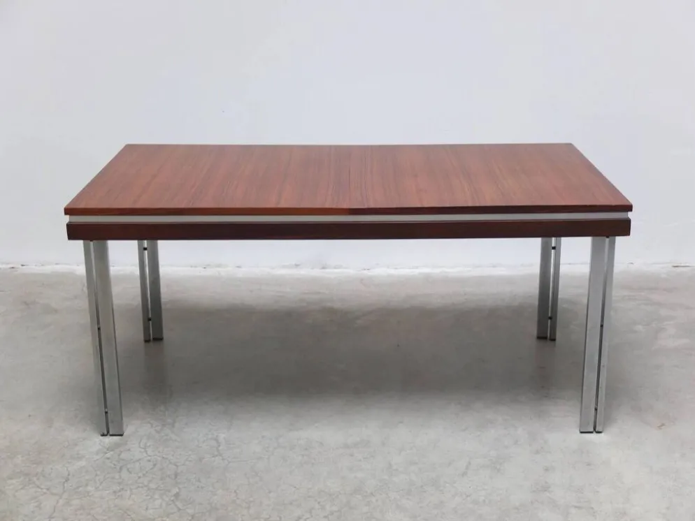 Table à manger extensible par Roger De Winter pour E.M.Y., années 1960.